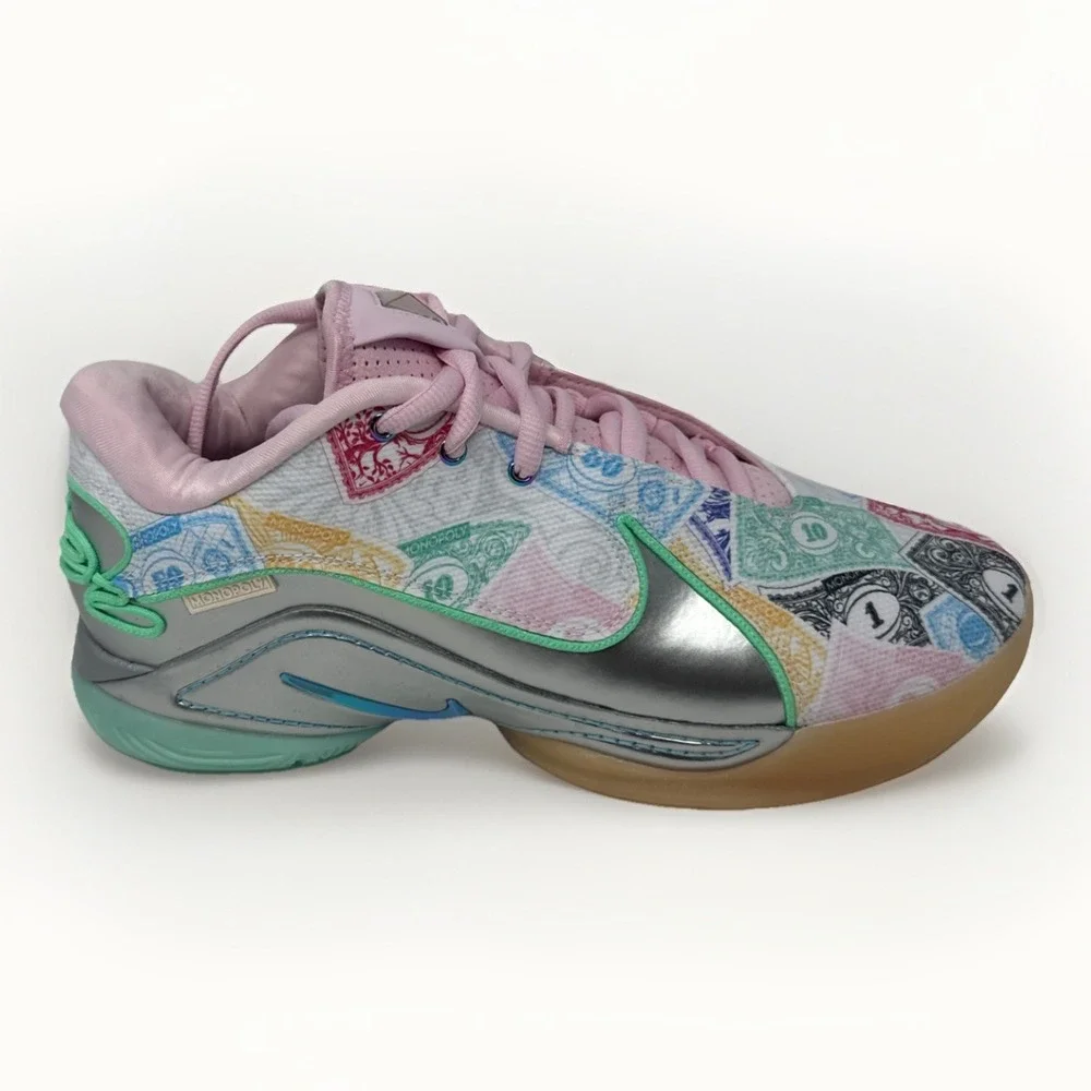 Nike LeBron 22 XXII Monopoly Currency White Multi Men's Size 9 NWOB FZ1097-100